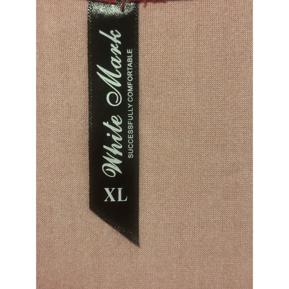 White Mark Tunic Top Women's XL Red White Scoop‎ Neck 3/4 Sleeve - Picture 4 of 11